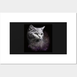 Dark Beauty British Shorthair Posters and Art